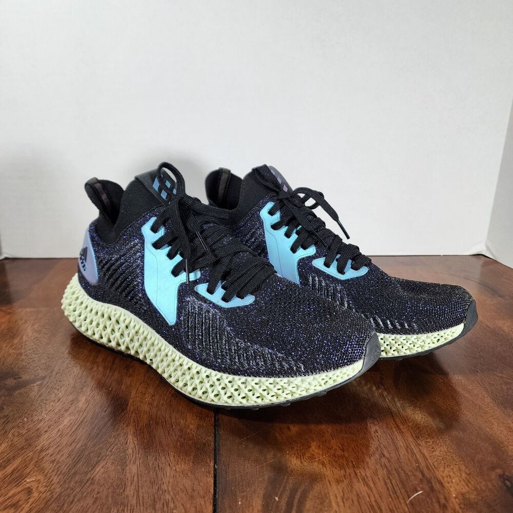 adidas Women's Black with Aqua Accents Athletic Shoes